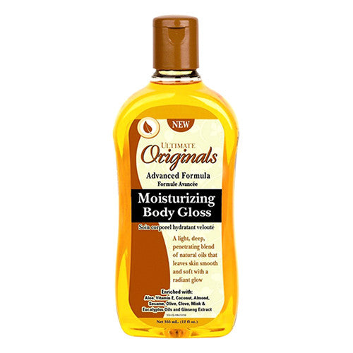 Ultimate Originals Moisturizing Body Gloss By Africas Best, 12 Oz